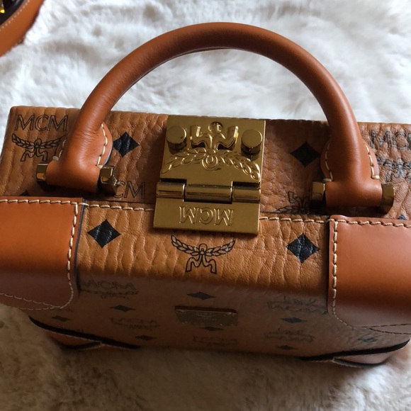 MCM Monogram Trunk Messenger Bag - Picture 3 of 13